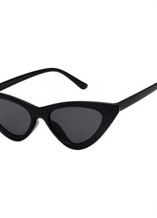 Женские солнцезащитные треугольные очки кошачий глаз2 фото