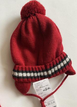 Набір подвійна зимова шапка та шарф3 фото