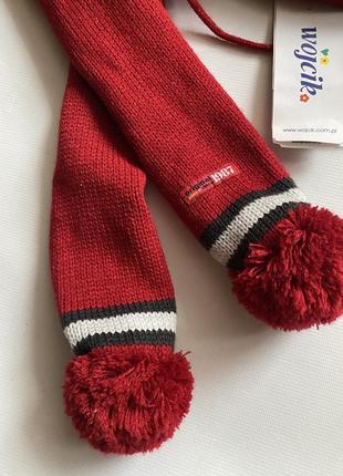 Набір подвійна зимова шапка та шарф4 фото