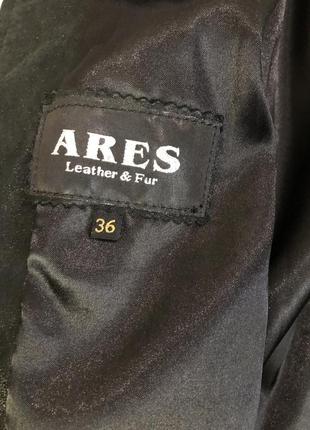 Куртка пиджак кожаный женский ares (туречна) черный 36(l-xl)8 фото