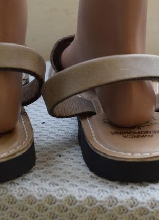 Стильные кожаные босоножки сандали сандалии менорки абаркасы frailera р. 44 29 см3 фото
