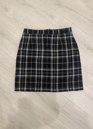 Тепла спідниця в клітинку