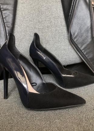 Zara туфлі лодочки на шпильці каблуці 36 р