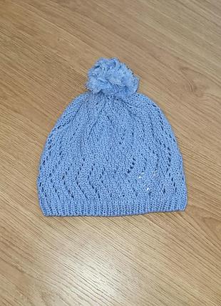 Ажурная шапочка pumpkin patch на девочку