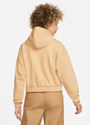 Худи женское jordan air essentials fleece hoodie beige3 фото