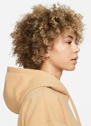 Худи женское jordan air essentials fleece hoodie beige4 фото