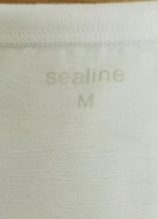 Sealine боді білий довгий рукав стрінги бавовна р m4 фото