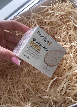 Рисовий крем для обличчя зволоження шкіри