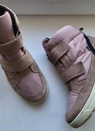 Бомбезні зимові брендові черевики на мембрані gore tex 

ecco