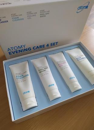 Серія evening care набор из 4х средств atomy evening care set бренд atomy