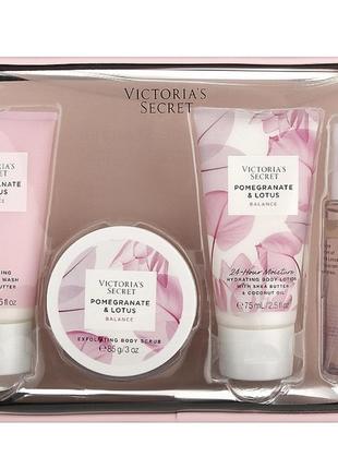 Оригінал подарунковий набір victoria's secret balance starter kit pomegranate & lotus