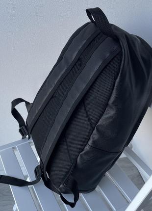 Идеальный подарок! деловой кожаный рюкзак унисекс минималистичный качественный с эко кожи стильный4 фото