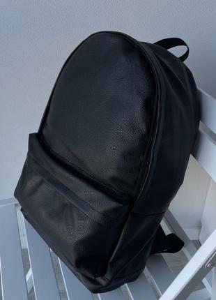 Идеальный подарок! деловой кожаный рюкзак унисекс минималистичный качественный с эко кожи стильный6 фото