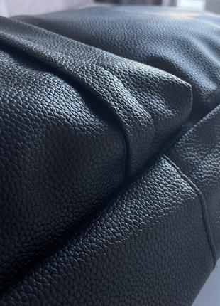 Идеальный подарок! деловой кожаный рюкзак унисекс минималистичный качественный с эко кожи стильный5 фото