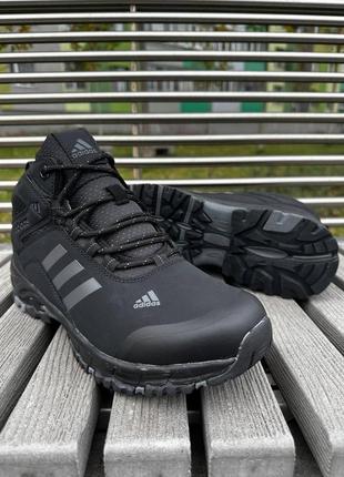 Высокие зимние мужские кроссовки с мехом в стиле adidas 🆕 зимние кроссовки адидас4 фото