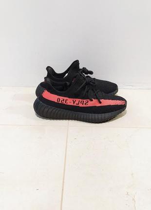 Кроссовки adidas yeezy boost 350 v2 core black red (by9612) оригинал