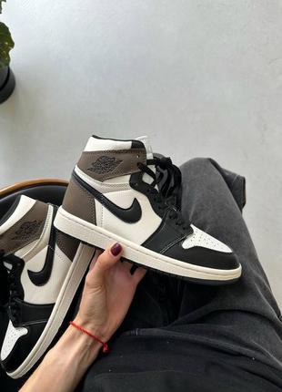 Кроссовки air jordan 1 retro high dark mocha