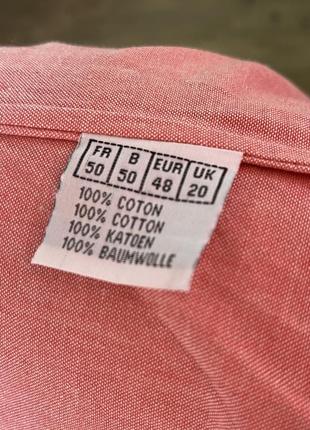 Рожева бавовняна сорочка oversized6 фото
