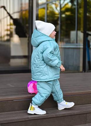 Стильний зимовий костюм куртка і штани