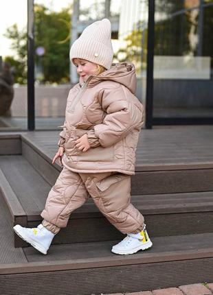 Стильний зимовий костюм куртка і штани