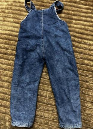 Комбинезон джинсовый на махре2 фото