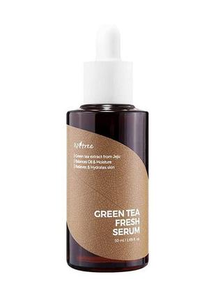 Сыворотка с зелёным чаем isntree green tea fresh serum 50 мл