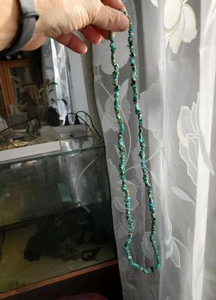 Ожерелье из натуральной бирюзы, мексика, 80см4 фото