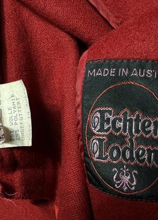 Vintage loden wool coat фірмове червоне жіноче пальто летуча миша оверсайз болеро як schneider salzburg5 фото