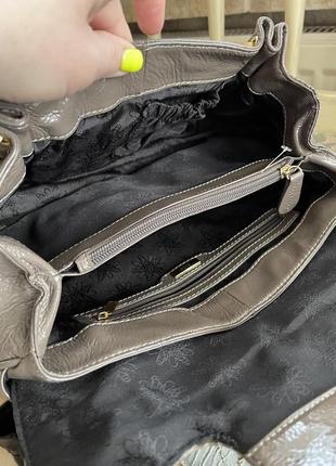 Натуральная лакированная кожаная сумочка ri2k4 фото