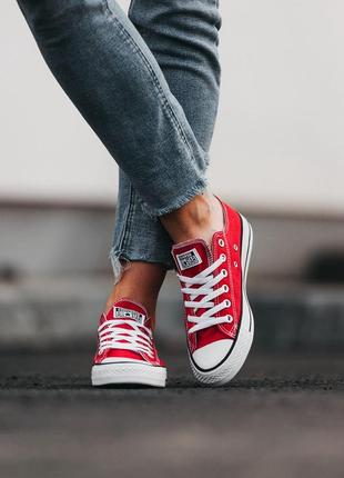 Жіночі кеди converse red4 фото