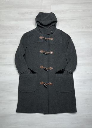 Daks royal wool duffle coat vintage преміальне чоловіче вовняне пальто з капюшоном на рівні burberry1 фото