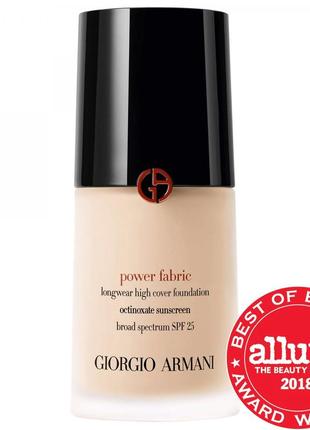 Тональний крем основа armani beauty power fabric + longwear high cover foundation spf 25