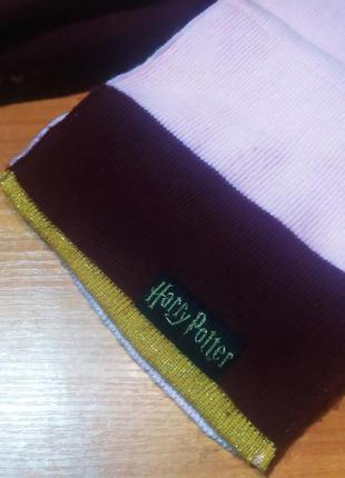 Класний набір шапка шарф harry potter 8-12 років новий розовий бордовий гарі потер паєтки перевертиш3 фото