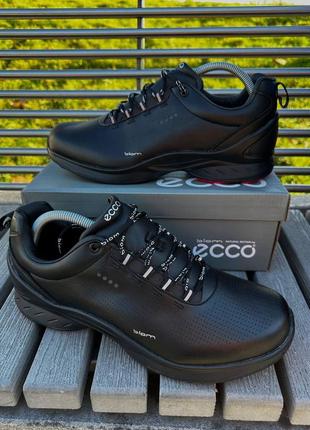 Чоловічі шкіряні чорні кросівки в стилі ecco biom 🆕 демісезонні кросівки екко6 фото
