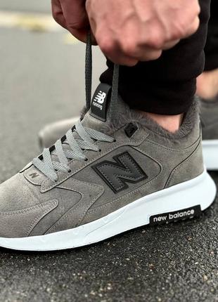 Зимнее серое кроссовки new balance с мехом серые зимние кроссовки с мехом new balance2 фото