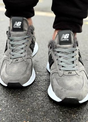 Зимнее серое кроссовки new balance с мехом серые зимние кроссовки с мехом new balance4 фото