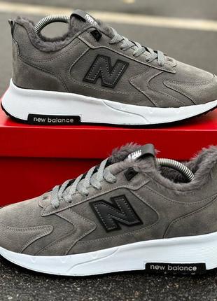 Зимнее серое кроссовки new balance с мехом серые зимние кроссовки с мехом new balance3 фото