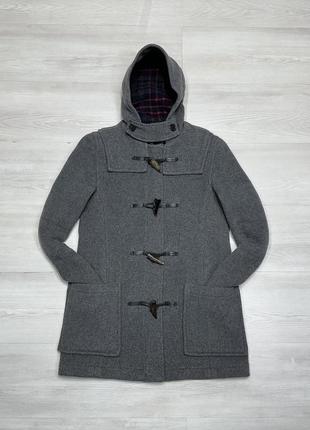 Gloverall duffle coat женское шерстяное теплое премиум пальто с капюшоном на уровне burberry1 фото