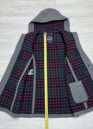 Gloverall duffle coat женское шерстяное теплое премиум пальто с капюшоном на уровне burberry5 фото