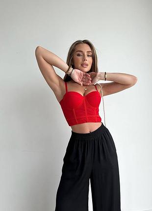 Червоний бюст корсет ❤️ жіночий корсет ❤️