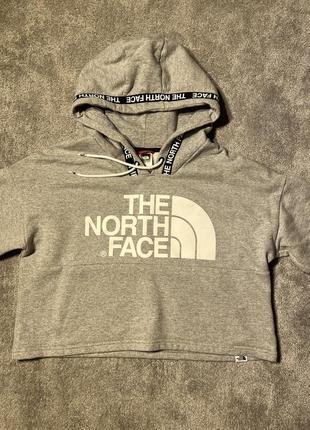 Укороченная спортивная кофта худи the north face оригинал женская5 фото