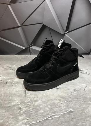 Зимние мужские ботинки nike black (мех) 40-41-42-43-44-454 фото