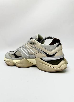 Чоловічі шкіряні кросівки з сіткою в стилі new balance 9060 🆕 кросівки нью баланс2 фото