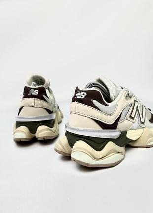 Чоловічі шкіряні кросівки з сіткою в стилі new balance 9060 🆕 кросівки нью баланс5 фото
