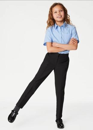 Marks &amp; spencer школьные брюки скинни на девочку 12-13 лет черного цвета1 фото