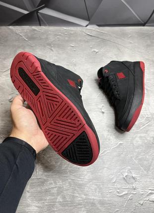 Зимние мужские ботинки jordan black red (мех) 41-42-43-44-453 фото