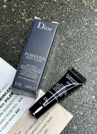 Тональная основа dior forever skin glow, 2.7мл