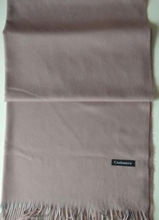 Двосторонній кашеміровий шарф cashmere / капучино, світло-бірюзовий4 фото
