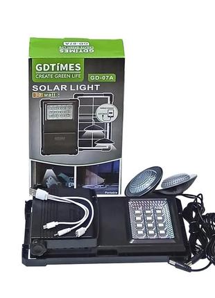 Портативная солнечная станция power bank gdlite gd-07a2 фото