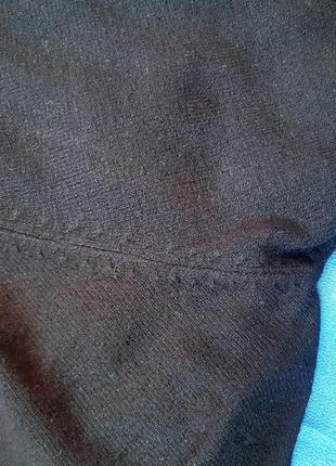 Базовый черный свитер короткий рукавчик, вискоза,  р. 44/469 фото